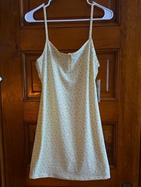 No Boundaries Yellow Mini Slip Dress with Blue Floral Print